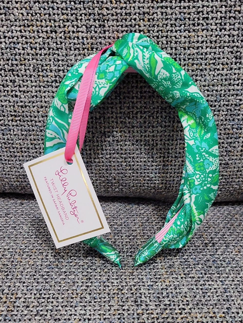 LILLY PULITZER Twist Headband in Safari Sangria - Picture 3 of 10